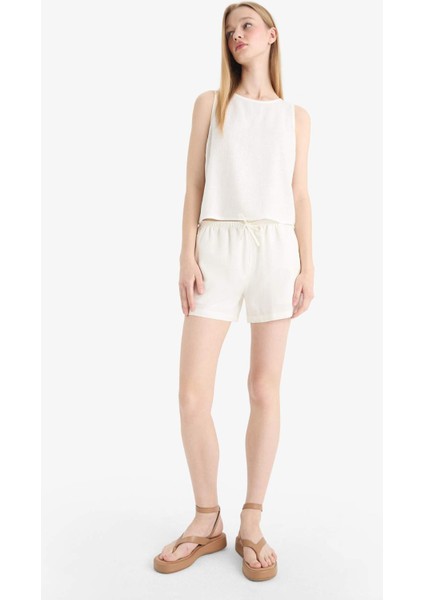 Coool Regular Fit Normal Bel Kısa Paça Keten Karışımlı Şort D8008AX25HS modelleri