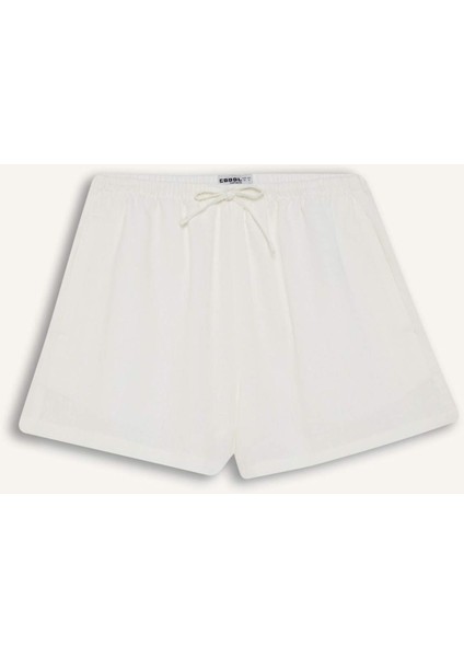 Coool Regular Fit Normal Bel Kısa Paça Keten Karışımlı Şort D8008AX25HS