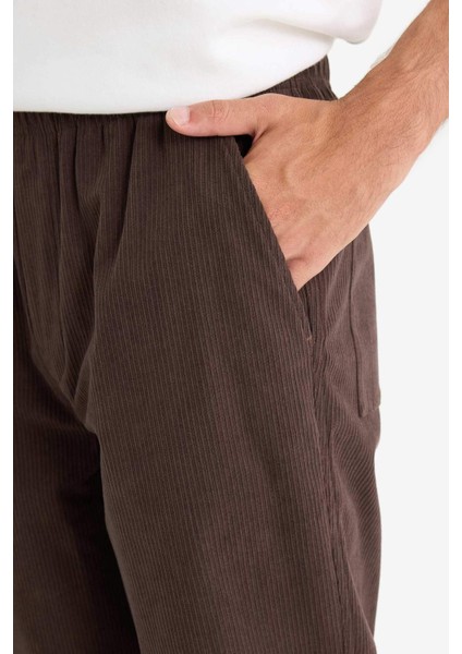 Wide Leg Geniş Paça Fitilli Kadife Pantolon F2042AX25WN