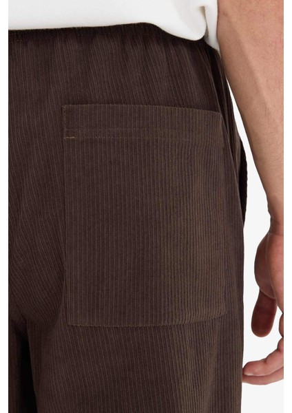 Wide Leg Geniş Paça Fitilli Kadife Pantolon F2042AX25WN