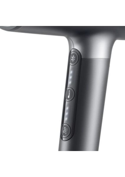 Gri Renkli 2200W 3 Başlıklı Iontec Difüzörlü Saç Kurutma Cihazı