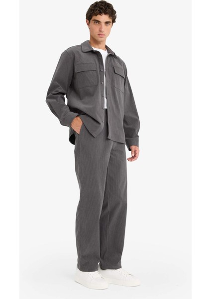 Wide Leg Geniş Paça Fitilli Kadife Pantolon F2042AX25WN