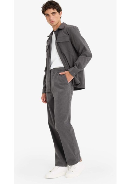 Wide Leg Geniş Paça Fitilli Kadife Pantolon F2042AX25WN fırsatları