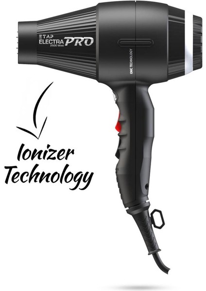 Iyonik Profesyonel Kuaför Fön Makinesi, Siyah, Güçlü ve Hafif Tasarım indirimleri