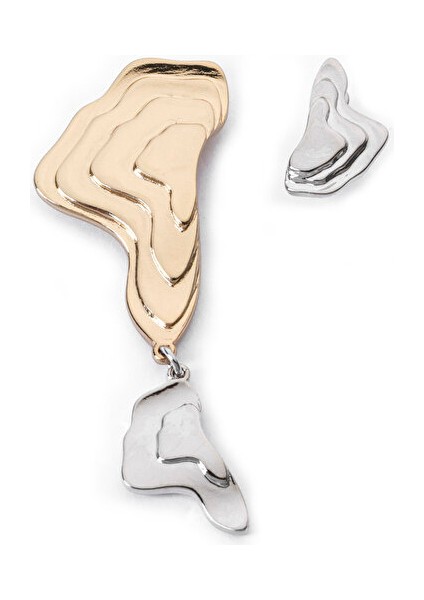 Dokulu Asimetrik Küpe TW6250068086265