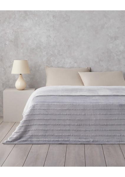 Tassel Dream Supersoft Çift Kişilik Battaniye 200X220 cm Gri