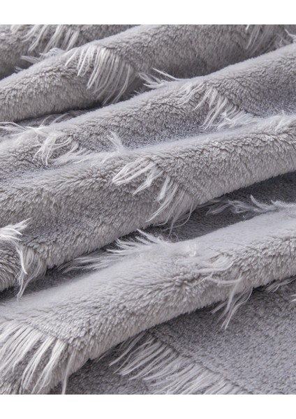 Tassel Dream Supersoft Çift Kişilik Battaniye 200X220 cm Gri modelleri