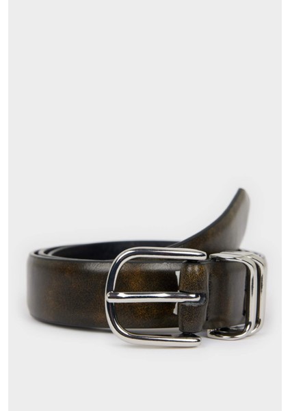 Kadın Oval Toka Suni Deri Jean Kemeri F3284AXNS