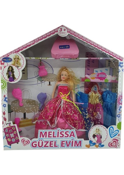 Bebek Yedek Elbiseli ve Aksesuarlı - 1115-21 - Pembe (Lisinya)