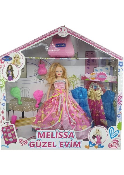 Bebek Yedek Elbiseli ve Aksesuarlı - 1115-21 - Açık Pembe (Lisinya)