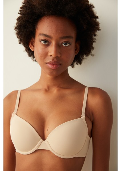 Bej Daylift Balenli Dolgusuz Sütyen fiyatları