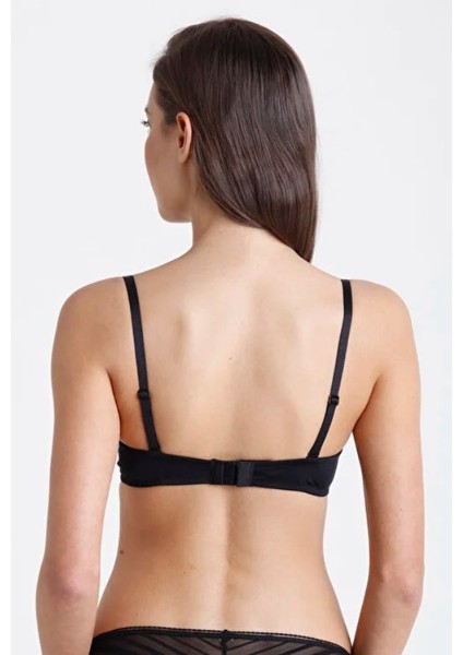 Siyah Daylift Toparlayıcı Balenli Dolgusuz Sütyen fiyatları