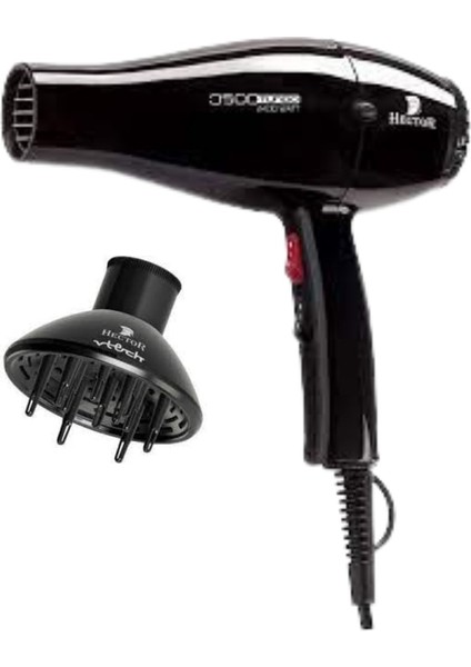 Hızlı Kurutucu Fön Makinesi, Güçlü ve Şık Siyah Tasarım