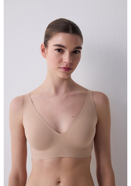 Invisible Comfort Bej Sütyen