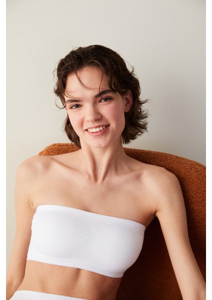 Nu Basic Strapless Optik Beyaz Sütyen modelleri