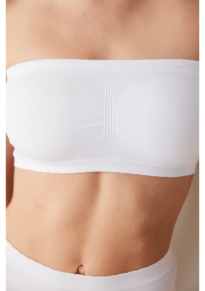 Nu Basic Strapless Optik Beyaz Sütyen fırsatları