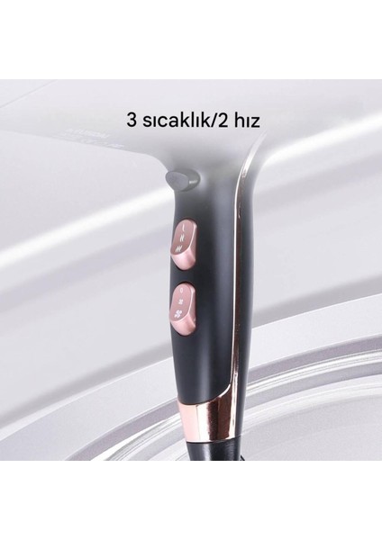 Siyah Elektronik Fön Makinesi 1800 W Saç Kurutma ve Şekillendirme fırsatları