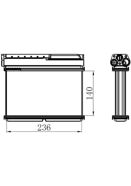 Orıs KBM005026 - Kalorıfer Radyatoru Brazing Bmw E39 E36 Klımalı