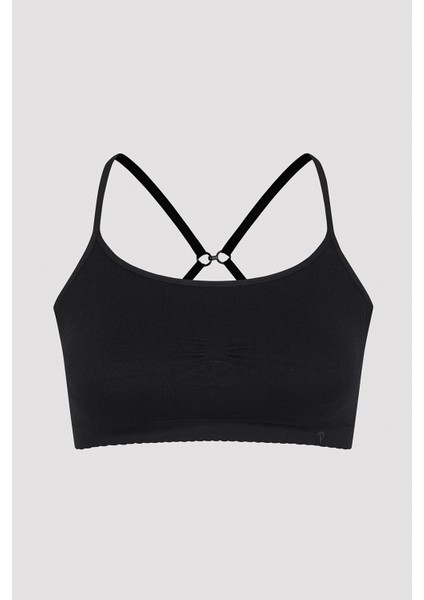 Siyah Nu Basic Dolgusuz Balensiz Çıkarılabilir Kaplı Sütyen indirimleri