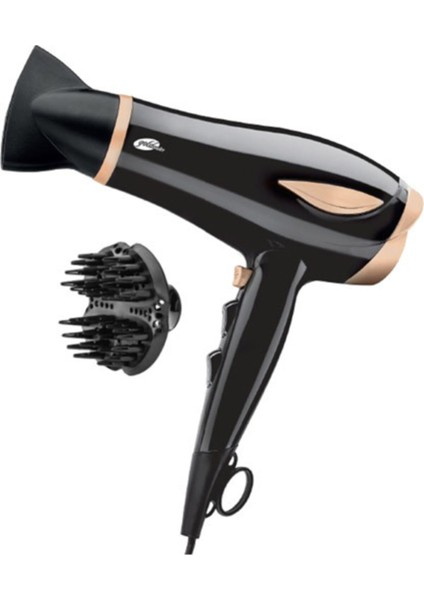 Hızlı ve Etkili Saç Kurutma Makinesi, Şık Siyah Tasarım