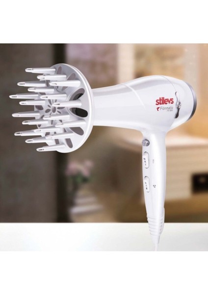 Saç Kurutma Makinesi, Beyaz ve Sarı, Hızlı ve Güçlü Kurutma Özelliği