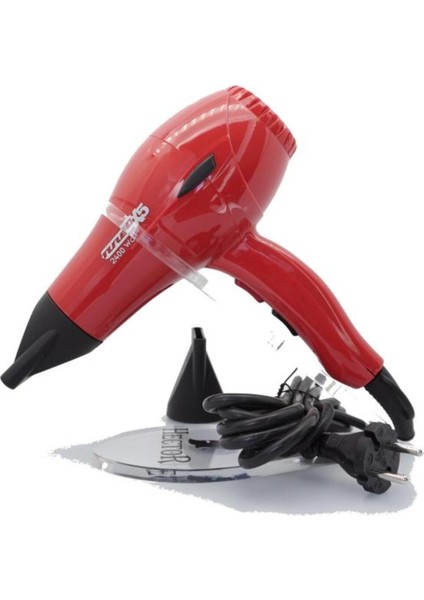 Kırmızı 2400W Profesyonel Fön Makinesi, Çok Renkli, Güçlü ve Şık Tasarım