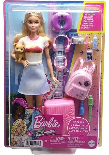 Nessiworld HJY18 Barbie Seyahatte Bebeği ve Aksesuarları