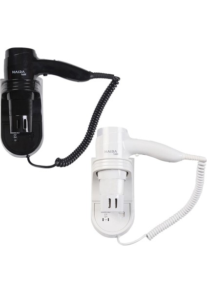 Yüksek Güçlü Duvara Monte Otel Tipi Saç Kurutma Makinesi Beyaz