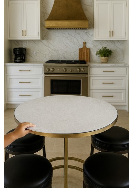 Yuvarlak Orta Sehpa Yaprak Desenli Çeyizlik Pvc Şeffaf Masa Örtüsü Hasır Lüx Silinebilir Sofra Bezi modelleri