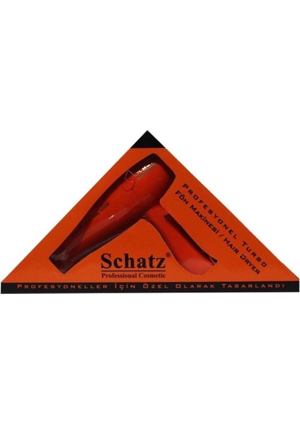 Turuncu Profesyonel Fön Makinesi, Güçlü ve Hafif Tasarım, Hızlı Kurutma Özellikli