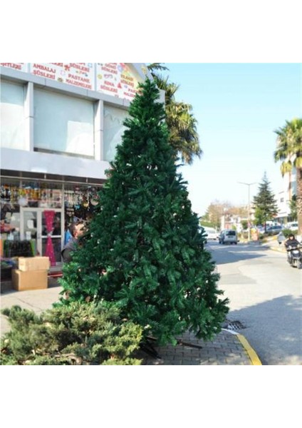 300 cm Yılbaşı Ağacı 1800 Gür Dallı Metal Gövde Metal Ayak 200 Süs Hediyeli modelleri