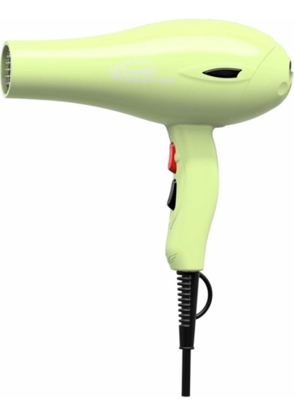 Yüksek Güçlü 2400W Profesyonel Fön Makinesi, Şık Yeşil Tasarım