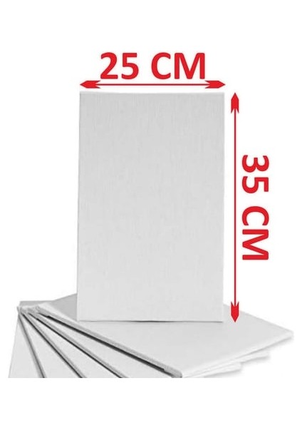 Tuval 25X35CM Dikdörtgen Arkadan Zımbalı Yüksek Kaliteli Astarlı Hazır Boş Tuval Tablo