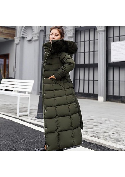 Günlük Kışlık Tam Boy Şişme Kadın Mont