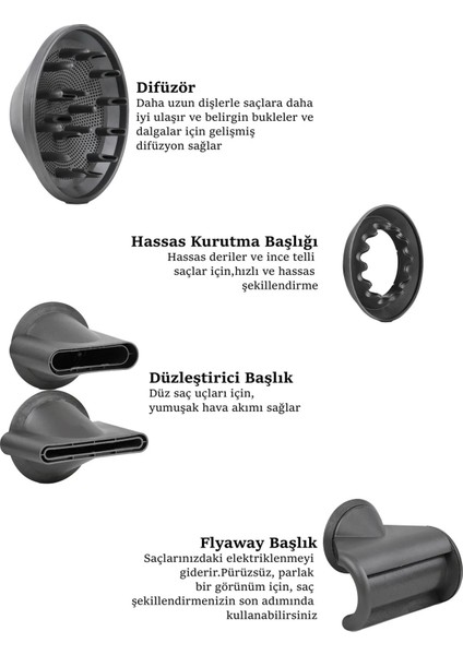 Hızlı ve Güçlü Yeni Nesil Fön Makinesi, Saç Şekillendirme Için Ideal, Siyah Renk fiyatları