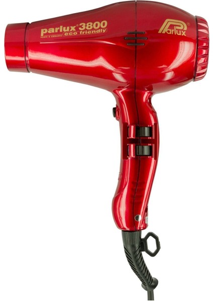 Kırmızı Ionic ve Seramik Fön Makinesi, 3800W, Eco Dostu, Güçlü ve Şık Tasarım