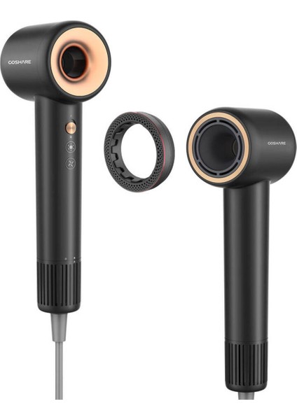 1600W Iyon Teknolojili Siyah Saç Kurutma ve Fön Makinesi indirimleri