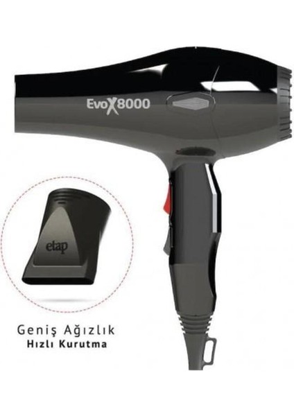 2500 W Güçlü Siyah Saç Kurutma Makinesi, Hızlı ve Etkili Kurutma Için Ideal modelleri