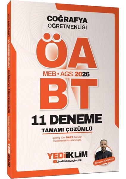 2026 Meb Ags Öabt Coğrafya Çözümlü Soru Bankası-Çözümlü 11 Deneme-Ags Ders Notu ve Soru Bankası Seti fiyatları
