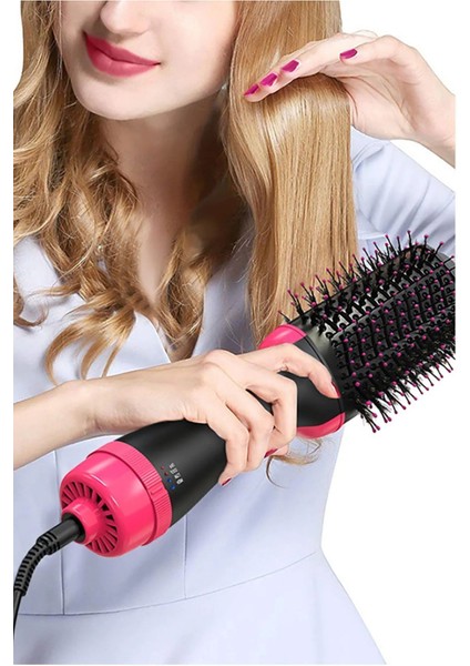 2200W Elektrikli Hava Üflemeli Saç Düzleştirici ve Fön Tarağı Seti, Çok Renkli