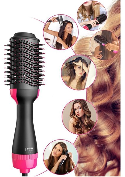 2200W Elektrikli Hava Üflemeli Saç Düzleştirici ve Fön Tarağı Seti, Çok Renkli modelleri