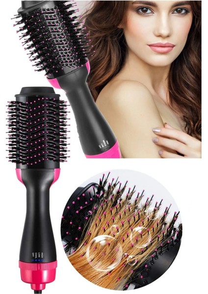 2200W Elektrikli Hava Üflemeli Saç Düzleştirici ve Fön Tarağı Seti, Çok Renkli fırsatları