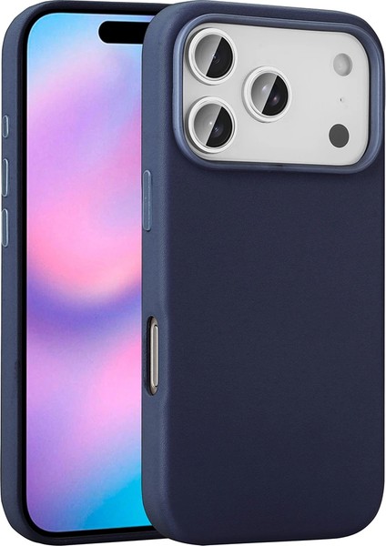 Apple Iphone 17 Pro Max Kılıf Magsafe Şarj Özellikli Pu Deri Görünümlü Lopard Kupra Kapak