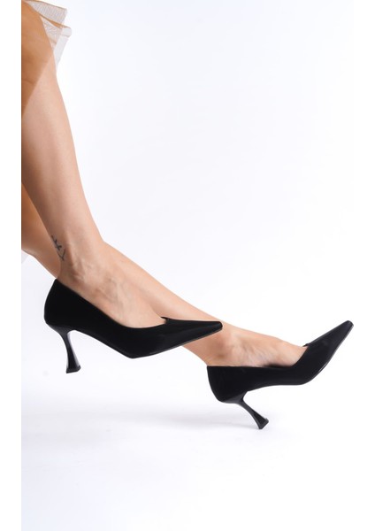 Cordelia Kadın Siyah Saten Stiletto modelleri