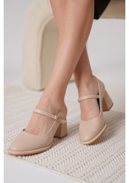 Slay Nude Cilt Kadın Topuklu Ayakkabı fırsatları