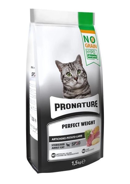 Pronature Sterilised Tahılsız Kuzu Etli Kısırlaştırılmış Yetişkin Kedi Maması 1.5 kg modelleri