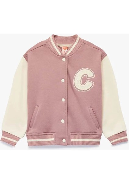 Bomber Kolej Pembe Kız Bebek Ceket 6WMG60004AK