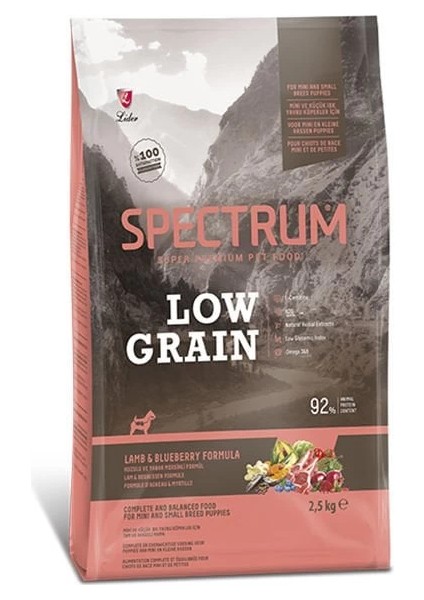 Spectrum Düşük Tahıllı Kuzulu ve Yaban Mersinli Küçük Irk Yavru Köpek Maması 2.5 kg