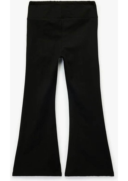 Basic Ispanyol Paça Siyah Kız Çocuk Pantolon 6WKG40031AK fiyatları