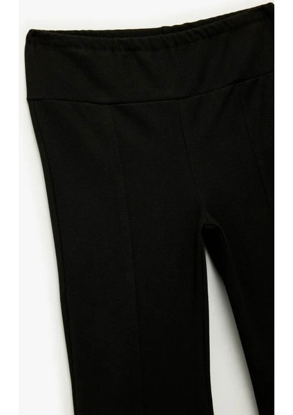 Basic Ispanyol Paça Siyah Kız Çocuk Pantolon 6WKG40031AK modelleri